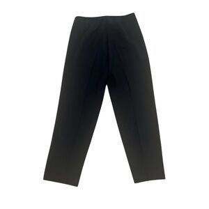 Ann Taylor black flat front & back straight leg trousers stretchy size 10
